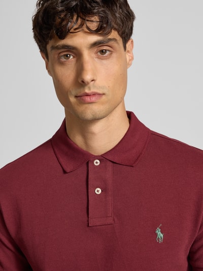 Polo Ralph Lauren Poloshirt mit Label-Stitching Bordeaux 3