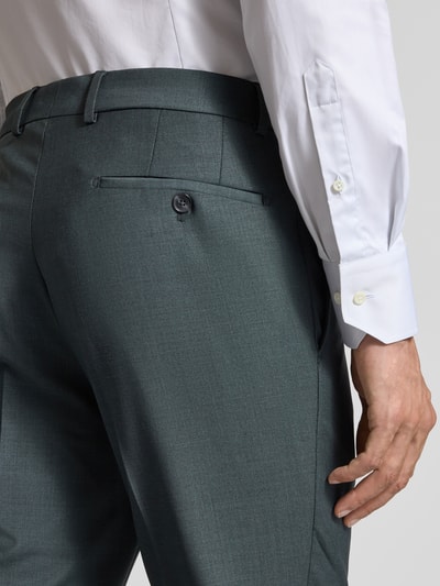 HECHTER PARIS Spodnie do garnituru w kant z wpuszczanymi kieszeniami Zielony 3
