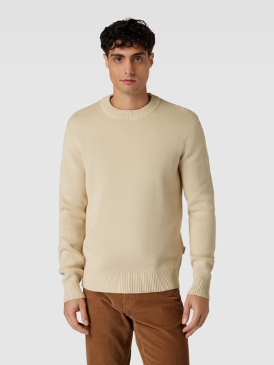 SELECTED HOMME Strickpullover mit Rundhalsausschnitt Modell 'TODD' Offwhite 4