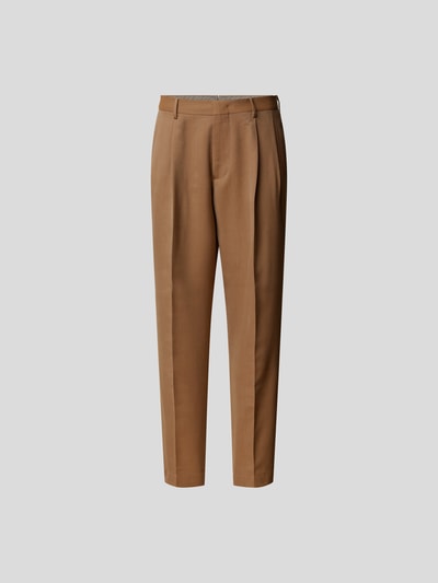 Etro Bundfaltenhose mit Woll-Anteil Cognac 2