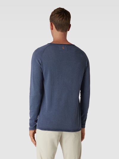 Colours & Sons Gebreide pullover met ronde hals, model 'GARMENT' Marineblauw - 5