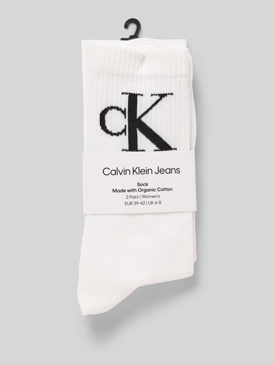 Calvin Klein Jeans Sokken met labelprint in een set van 2 paar Wit - 3