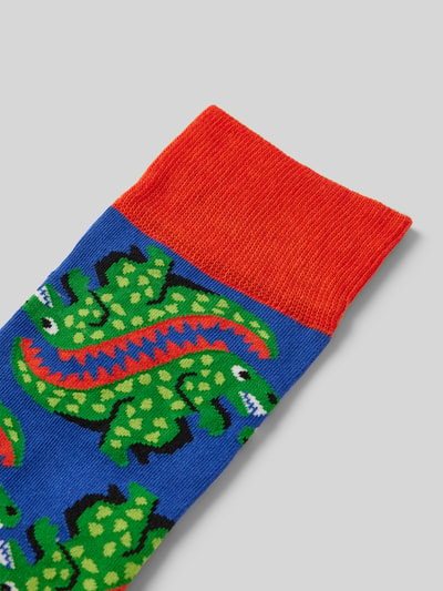 DillySocks Socken mit Motiv-Stitching Modell 'Ur Ex the T Rex' Hellblau 2