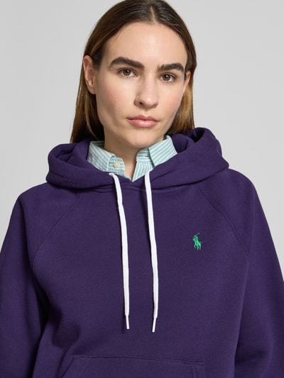 Polo Ralph Lauren Regular fit hoodie met logostitching Helder paars - 3