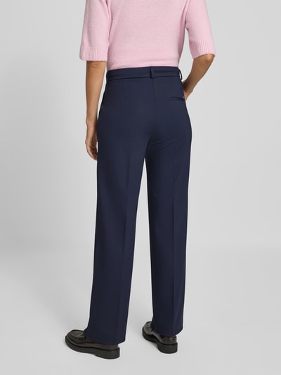 Brax Regular fit stoffen broek met persplooi, model 'Maine' Marineblauw - 5