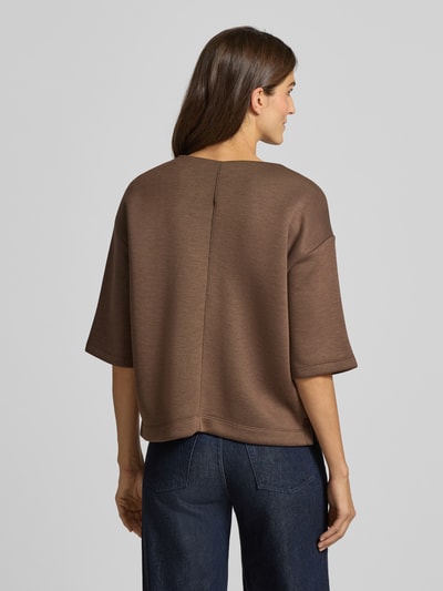 OPUS Sweatshirt met ronde hals, model 'Ginama' Lichtbruin - 5