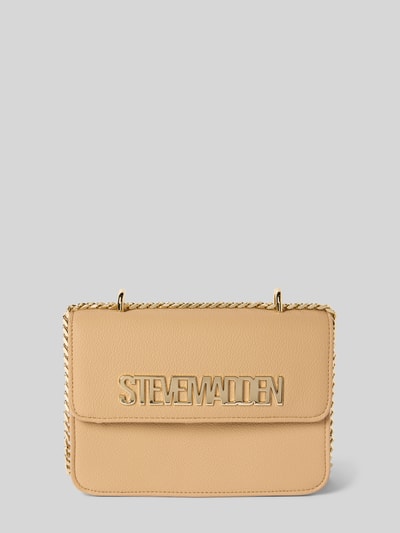 Steve Madden Crossbodytas met logo-applicatie, model 'Stakes' Beige - 2