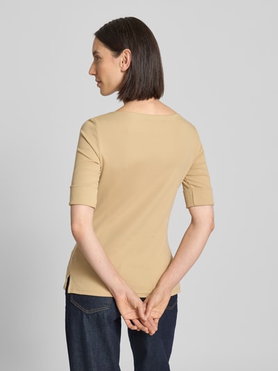 Lauren Ralph Lauren T-Shirt mit Rundhalsausschnitt Modell 'JUDY' Camel 5