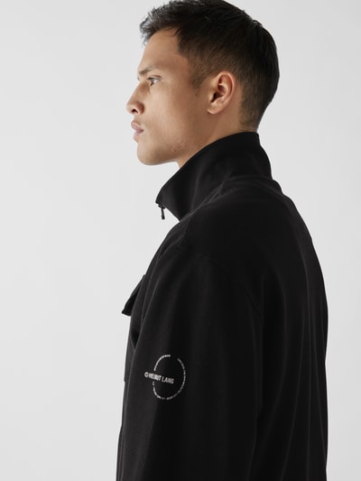 Helmut Lang Troyer mit Label-Print Schwarz 6