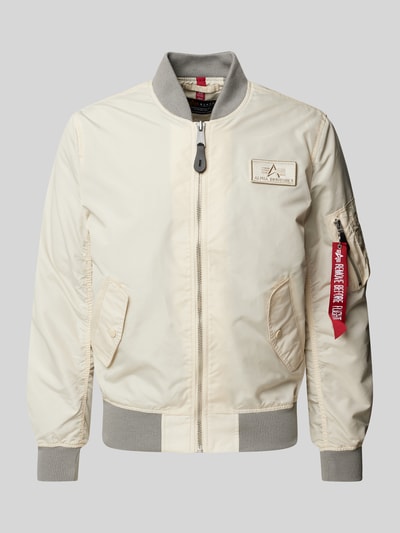 Alpha Industries Bomberjack met labelbadge Offwhite - 2