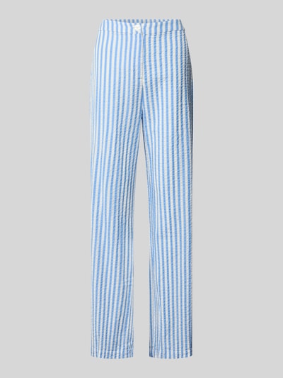 PIECES Straight Leg Hose aus reiner Baumwolle Modell 'TINNA' Hellblau 2