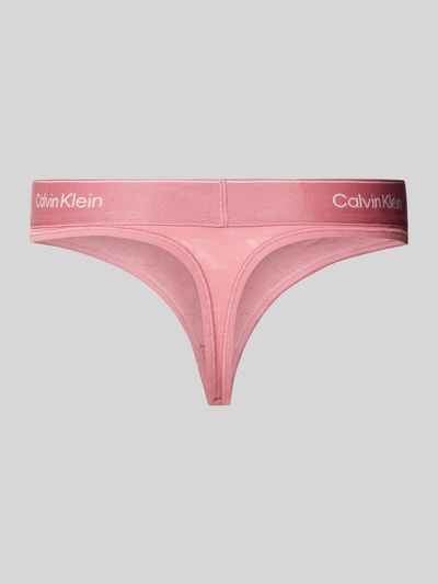 Calvin Klein Underwear String mit elastischem Logo-Bund Rosa 3