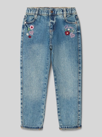Guess Mom fit jeans met steekzakken Blauw - 1