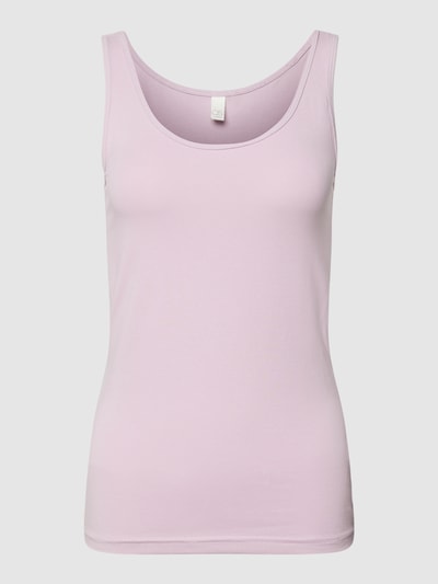 QS Top mit Rundhalsausschnitt Modell 'Basic' Flieder 2