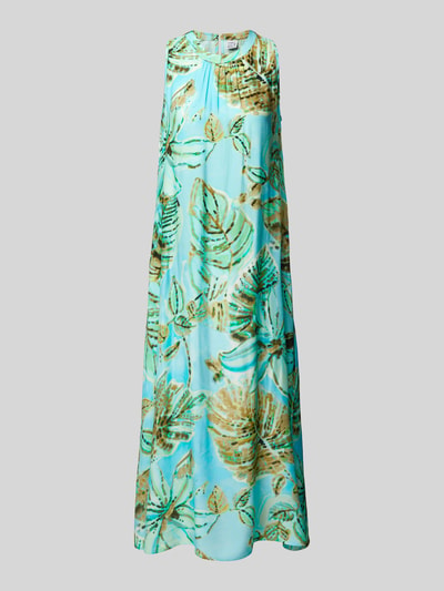 Emily Van den Bergh Maxi-jurk van viscose met bloemenmotief Oceaanblauw - 2