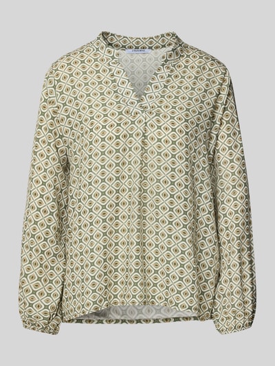 ZABAIONE Relaxed fit blouse met tuniekkraag, model 'Mi44mii' Kaki - 2