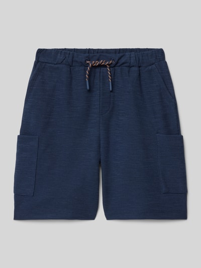 s.Oliver RED LABEL Szorty z dzianiny dresowej o luźnym kroju z mieszanki bawełny Granatowy 1