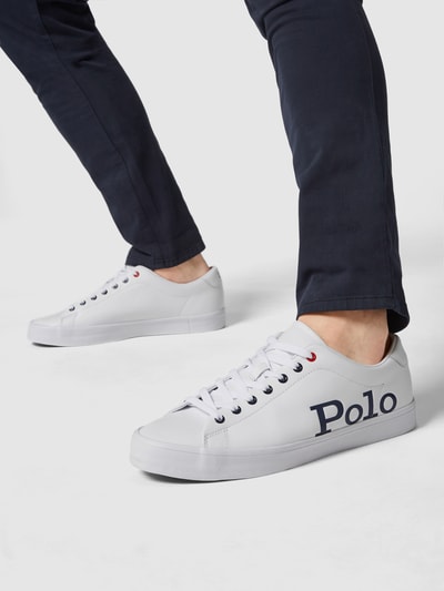 Polo Ralph Lauren Sneakersy ze skóry Biały 1