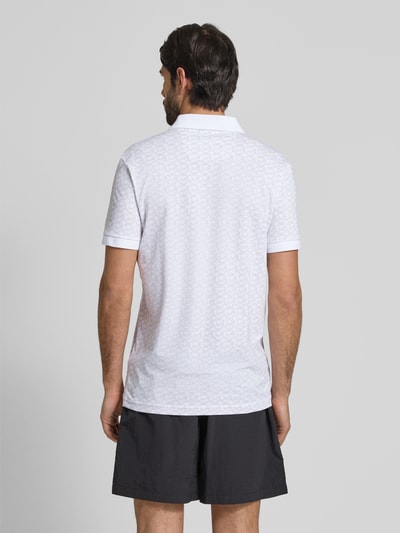 BOSS Green Regular Fit Poloshirt mit Label-Print Modell 'Paddy' Weiss 5