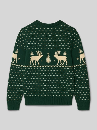 Polo Ralph Lauren Teens Gebreide pullover met ribboorden Donkergroen - 3