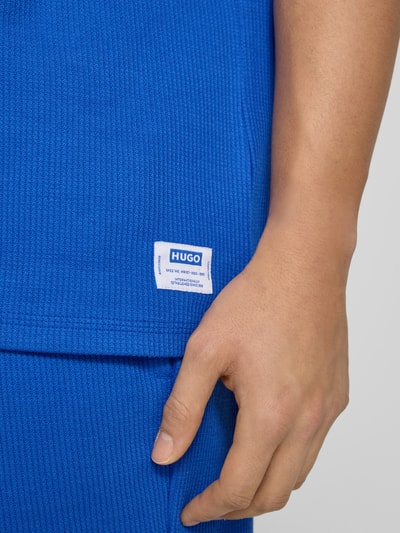 HUGO Blue Relaxed Fit T-Shirt aus Baumwoll-Mix Modell 'NUWAFFLE' Blau 3