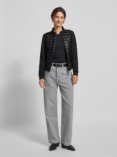 monari Gewatteerd jack met ritssluiting Zwart - 1