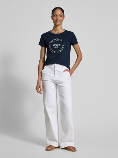 Tom Tailor Denim Regular Fit T-Shirt aus reine Baumwolle Dunkelblau 1