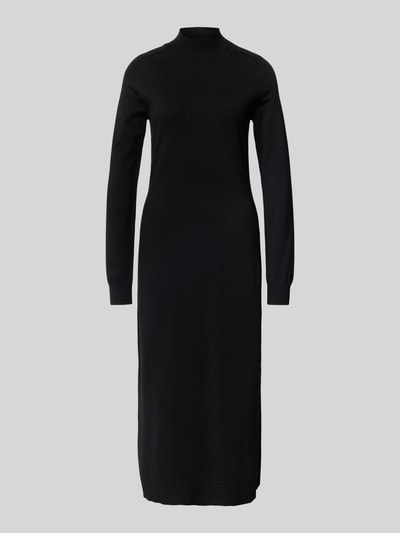 comma Midi-jurk met turtleneck Zwart - 2