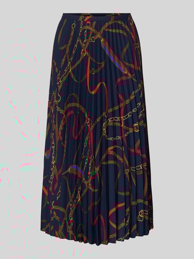 Lauren Ralph Lauren Spódnica midi z plisami Granatowy 2