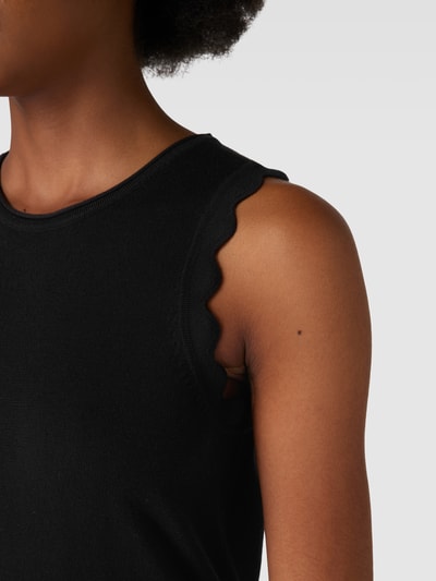 Betty Barclay Tanktop met golvende zoom Zwart - 3
