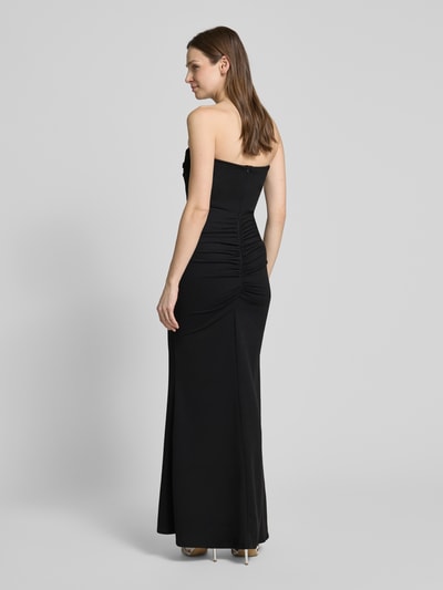 SISTAGLAM Abendkleid mit Raffungen Modell 'Selene' Black 5