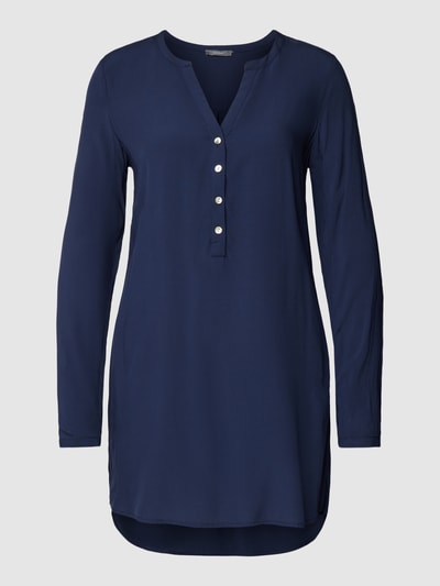 Montego Blouse met tuniekkraag Donkerblauw - 2