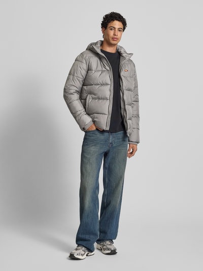 Ellesse Regular fit gewatteerd jack met logostitching, model 'Paddero' Taupe - 1