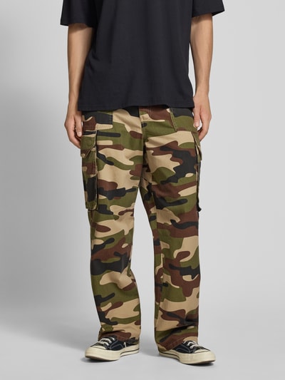 REVIEW Baggy Cargohose mit Gesäßtaschen Oliv 4