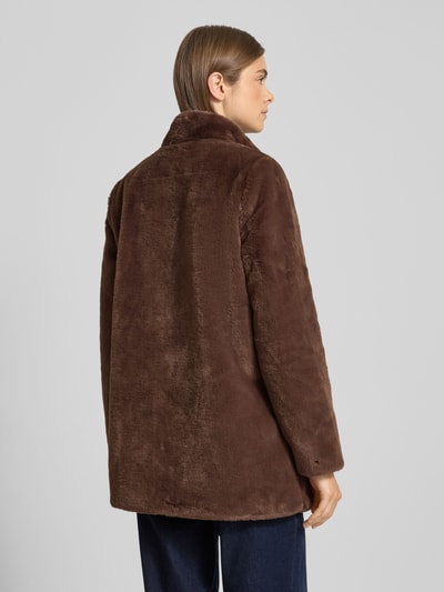 Only Regular Fit Mantel in Kunstfell-Optik Modell 'VIDA' Schoko 5