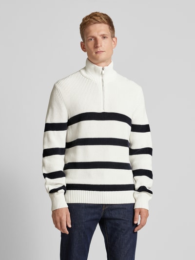 MCNEAL Strickpullover aus Bio-Baumwolle mit Rollkragen Offwhite 4