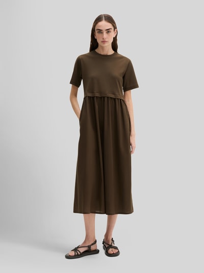 Marc O'Polo Loose Fit Freizeitkleid aus reiner Baumwolle Mittelbraun 1
