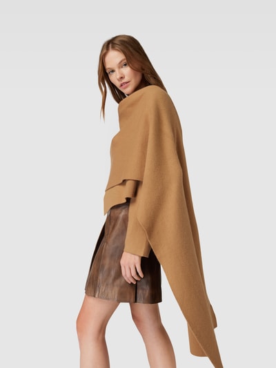 Yves Salomon Pullover in asymmetrischem Design Hellbraun 3