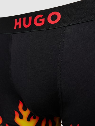 HUGO Boxershort met motiefprint, model 'INDIVIDUAL' Zwart - 2