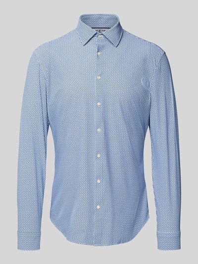 Jake*s Slim fit zakelijk overhemd met knoopsluiting Bleu - 2