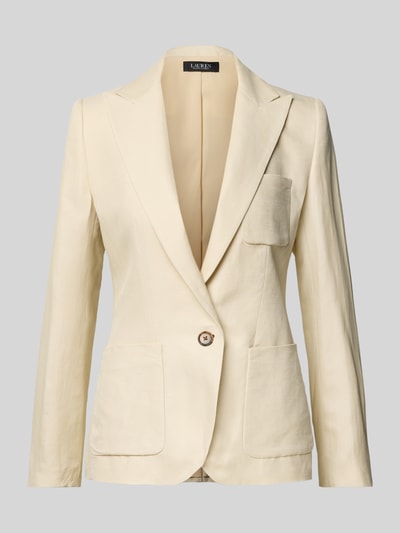 Lauren Ralph Lauren Blazer met opgestikte borstzak, model 'LURLEEN' Beige - 2