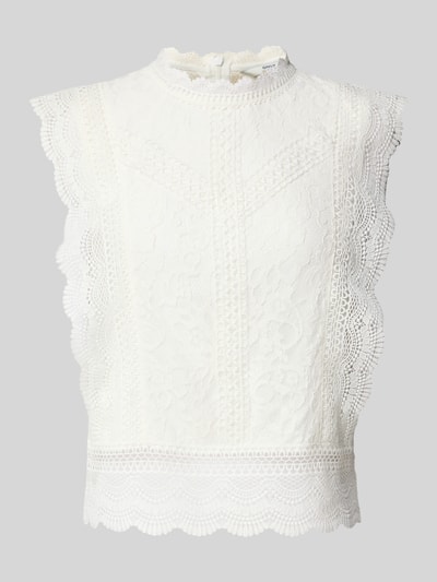 Only Regular Fit Blusentop ohne Ärmel Modell 'KARO' Offwhite 2