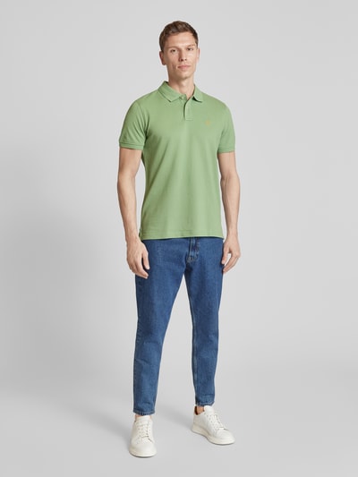 MCNEAL Poloshirt met labelstitching  Appeltjesgroen - 1