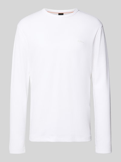 BOSS Orange Regular fit shirt met lange mouwen en wafelstructuur, model 'TEMPESTO' Wit - 2