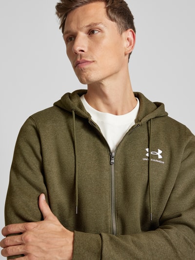 Under Armour Sweatjacke mit Label-Stitching Oliv 3