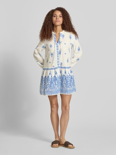 ONLY Tuniek vrijetijdsjurk van mix van katoen, viscose en modal model 'ALMA' Marineblauw - 1