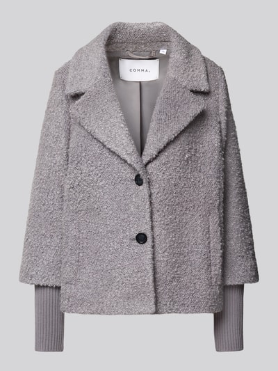 COMMA Teddyjacke mit Woll-Anteil und Reverskragen Mittelgrau 2