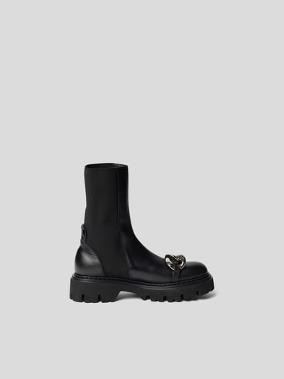 No21 Chelsea Boots aus Leder Schwarz 4