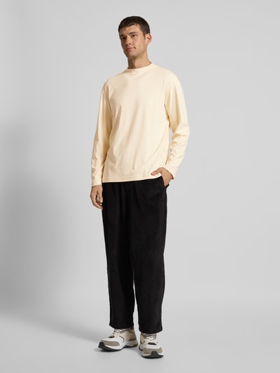 SELECTED HOMME Relaxed Fit Longsleeve mit Stehkragen Modell 'DANI' Sand 1