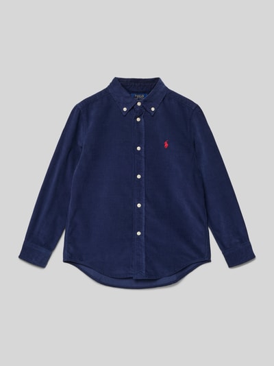 Polo Ralph Lauren Kids Koszula casualowa o kroju regular fit z wyhaftowanym logo Niebieski 1